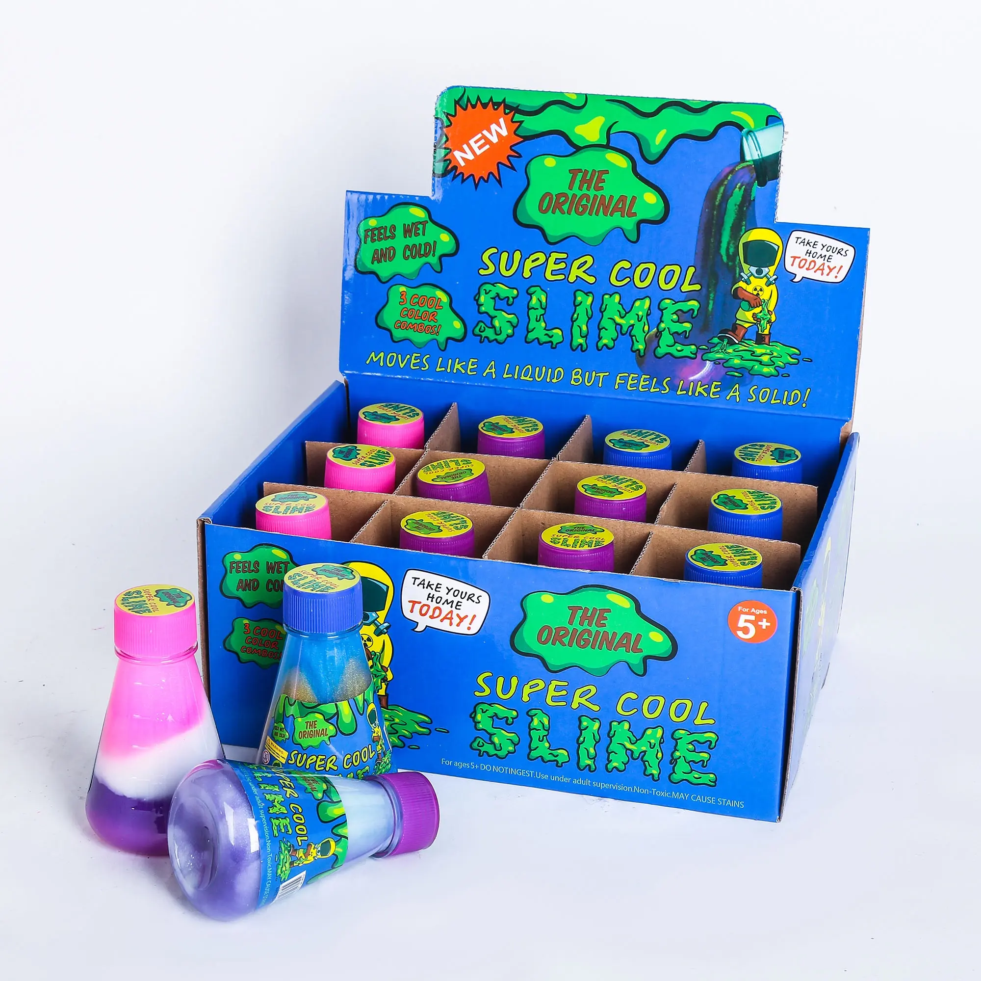 Groothandel Liquid Vloeiende Slime Speelgoed Kids Diy Geen-Kleverige Slijm Lijm Multi-Kleuren Funny Vloeibare Slime Speelgoed Kit