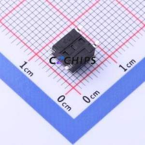 TD-1101SR-4.3H-160 Tactile Switch SMD-4P,6x6mm Switch Single Pole Single Throw Round Button 1.6N Vertical Mount - Product Image 2