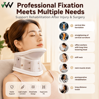 Attelle de cou respirante, utilisation à domicile, soutien du cou, correcteur de posture cervicale, attelle de cou réglable pour adultes