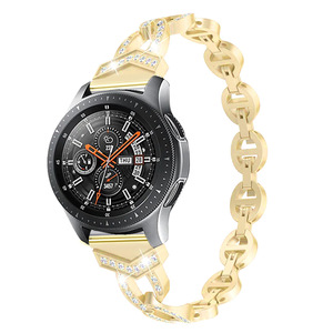 Frizzante Micro-zirconia e diamante in lega di zinco braccialetto in metallo per <span class=keywords><strong>Samsung</strong></span> <span class=keywords><strong>S3</strong></span>. Cinturino completo diamante per <span class=keywords><strong>Samsung</strong></span> Watch3/4/5. - Product Image 3