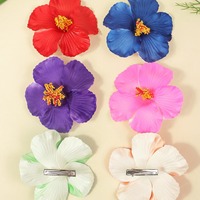 Accessoires pour cheveux Plumeria en plastique transfrontalier Hibiscus fleur hawaïenne mariage Corsage chapeaux fleurs séchées
