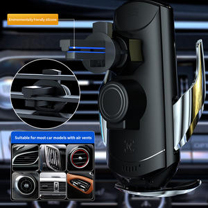 DEARCHIN <span class=keywords><strong>Support</strong></span> Téléphone de <span class=keywords><strong>Voiture</strong></span> en Alliage d'Aluminium 15W à Serrage Automatique avec Capteur Infrarouge Intelligent, Fixation Grille d'Aération GPS - Product Image 5