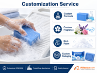 Fabricant de savon en barre OEM ODM sous marque privée, vente en gros en vrac, logo personnalisé, directement de l'usine, savon pour lessive et toilettes, certifié ISO Halal