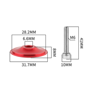 MUQZI Bicycle Aluminum Alloy Headset Cover Bicycle <strong>Stem</strong> Top Cap for 28.6 mm Front Fork Head Tube - Product Image 4