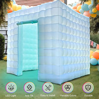 360 personnalisé gonflable lumière LED gonflable Photo Booth dôme tente événements commerciaux Camping tente personnalisé Airhouse extérieur