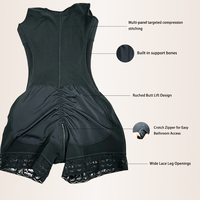 Gaine Amincissante Haute Compression Post-Opératoire Phase 2 pour Femme, Effet Ventre Plat Invisible, Style Colombien