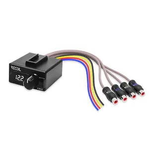 Edge LCV通用低音旋钮电平控制器，内置数字电压表、蓝色发光二极管显示器、远程增益控制、开/关