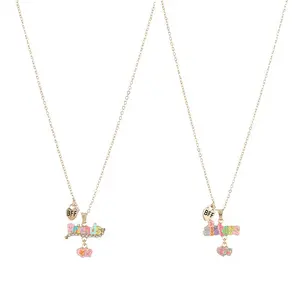 Wholesales Kids Jewelry Sister Friends Pendant Necklace for Bestie Best Friend Birthday <strong>Gift</strong> for Couple - Product Image 1