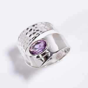 Anillo de Plata de Ley 925, anillo de piedras preciosas de citrino de corte ovalado Natural ajustable, exportador de joyería de plata de moda para mujer, joyería fina - Product Image 6