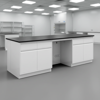 Banc de travail de laboratoire en acier sur mesure, table de travail de laboratoire chimique, table d'opération scientifique, îlot de laboratoire, mobilier de laboratoire