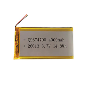 Batterie au lithium polymère KC, CCC, UN38.3 QS674790 4000mAh 3,7V avec prise PH 2,0 mm - Product Image 1