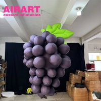 Ballon gonflable en forme de raisins frais pour les fêtes, raisins artificiels personnalisés pour les accessoires de scène et les présentations