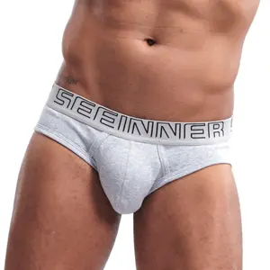Mens Boxer Briefs Sexy Seamless Shorts Boxers Custom Mens Inner Wear Underwear Pouch Briefs Boys Boxer Briefs Men's Briefs White