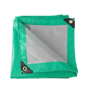 10x20户外绿色塑料防水越南层压织物聚乙烯防水布卷