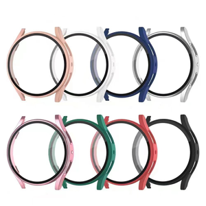 Cam + PC Samsung kılıfı Galaxy İzle <span class=keywords><strong>4</strong></span> 5 6 7 40mm 44mm Samung için tam kapak tampon ekran koruyucu izle 7 40mm - Product Image 1