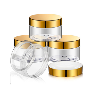 Bocaux cosmétiques en verre de luxe avec capuchon argenté ou doré, 30g, 50g, 80g, pour emballage de lotions et crèmes de soin de la peau - Product Image 1