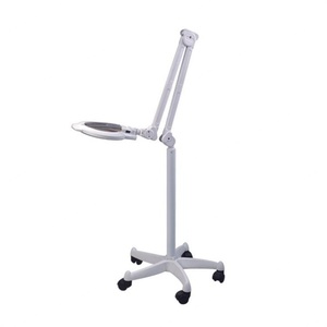 Luxury Durable CE Certified <b>LED</b> Magnifying <b>Lamp</b> with <b>Stand</b> & Casters - Product Image 1