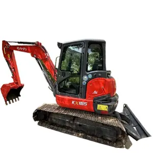 Mini 6.5 Tấn cũ Kubota kx165 Máy xúc với một thương lượng được thực hiện tại Nhật Bản