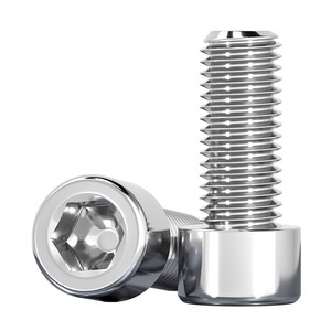 304 Stainless Steel Socket Screws M3 M4 M5 M6 Metric DIN912 Hexagonal Head Smooth Round Polished Fastener Connection - Product Image 1
