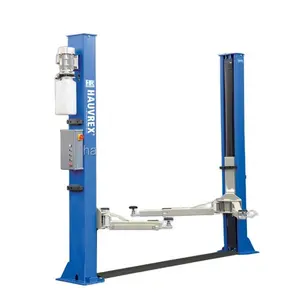 Hauvrex 4 ton two post car lift with strengthening base, 24V automatic control, solenoid release