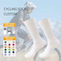 Chaussettes de cyclisme personnalisées avec logo de vélo, résistantes à l'usure, anti-odeurs, absorbant la transpiration, vente en gros, par Glacier Road Sports