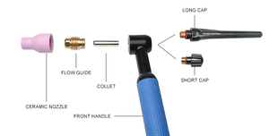 Chất lượng cao <span class=keywords><strong>QQ</strong></span> 300A linh hoạt đầu Tig làm mát bằng không khí hàn ngọn đuốc - Product Image 6