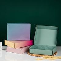 Boîte d'expédition en carton ondulé rose clair de différentes tailles, personnalisée, de qualité supérieure, découpée à la forme, pour emballage postal de cosmétiques