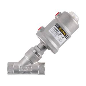 Stnc ZF-15C весь SS304 Y типа воздушно гидравлический клапан для резьбы трубопроводов <span class=keywords><strong>2</strong></span>/<span class=keywords><strong>2</strong></span> способ нормально закрытый жидкости клапан с наклонным шпинделем - Product Image 1