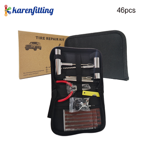 62Pcs Full Accessories Tire Repair Kit Heavy Duty Metal T Handle Drill Insert Probe for Car Off-Road Vehicles - Product Image 1