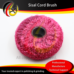 Roue de polissage de diamètre de trou hexagonal de fabrication professionnelle 19/6 brosse de cordon de Sisal - Product Image 6