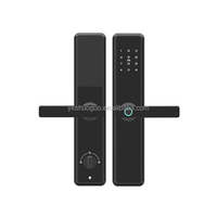 Serratura Intelligente OEM Tuya con Controllo WiFi, Multifunzione, Chiave, Password, Carta e Impronta Digitale per Porta d'Ingresso