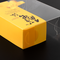 Boîte pliante en PET transparente imprimée personnalisée de haute qualité à prix d'usine pour l'emballage alimentaire