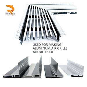 Diffusore aria in alluminio profilo alimentazione sistema HVAC griglia di alluminio profilo - Product Image 1