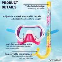 Masques de plongée portables pour enfants avec tubes respirants pour l'été et l'entraînement en piscine