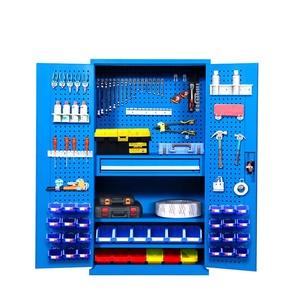 Armoire <span class=keywords><strong>de</strong></span> <span class=keywords><strong>rangement</strong></span> pour outils d'atelier <span class=keywords><strong>de</strong></span> la série Garage en métal industriel <span class=keywords><strong>de</strong></span> grande taille et bon marché - Product Image 1