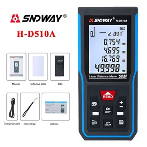 เครื่องวัดระยะเลเซอร์ SNDWAY ซีรีส์ เครื่องวัดระยะแบบเลเซอร์ เทปวัดระยะแบบดิจิตอล เครื่องวัดระยะแบบดิจิตอลสำหรับมืออาชีพ - Product Image 5