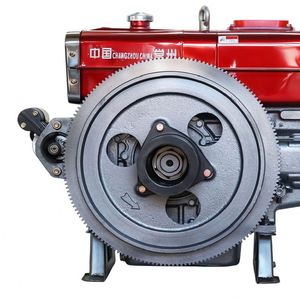 Moteur diesel monocylindre 4 temps ZS1100 de 20 chevaux, refroidi par eau, démarrage électrique avec roulement pour usage agricole - Product Image 2