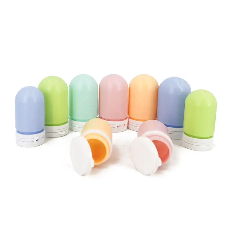 Unique 5g 10g mini capsule shape jars container disposable Vials cosmetics face serum container skin care lotion bottle