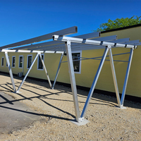 Auvent solaire résidentiel en aluminium pour une utilisation solaire haute performance et la protection des véhicules