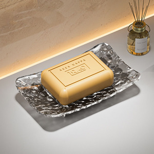 Jabonera Transparente <span class=keywords><strong>de</strong></span> Alta <span class=keywords><strong>Calidad</strong></span> con Diseño Glaciar para Baño, Estante <span class=keywords><strong>de</strong></span> Almacenamiento <span class=keywords><strong>de</strong></span> Jabón para Uso Doméstico - Product Image 2