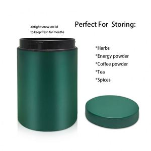 Bocaux de conservation alimentaire en acier inoxydable sur mesure en gros avec couvercle, conteneur polyvalent pour café, thé et sucre - Product Image 3