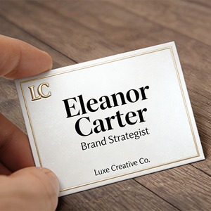 Tarjeta de Visita de Lujo Personalizada con Relieve 3D y Lámina Dorada, Papel Grueso Especial de Primera Calidad, Tarjeta con Nombre Estampado en Lámina para Ejecutivos - Product Image 3