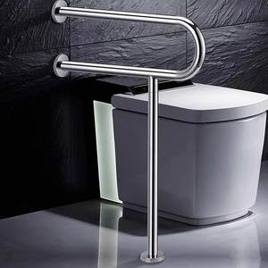 Barre d'appui antidérapante pour douche, barre de maintien en U ou en T, main courante de sol antidérapante, barre d'appui de salle de bain anti-chute à haute capacité de charge - Product Image 5