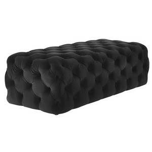 Roosen High Quality Modern American Style Wood Bench Tufted Button Velvet <strong>Queen</strong> Ottoman Sofa <strong>Stool</strong> - Product Image 6
