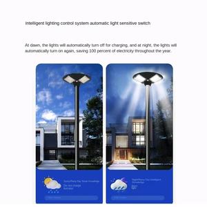 Luz de Rua Solar Integrada para Jardim Externo, Luz Automática no Escuro, Indução por Corpo Humano, Iluminação UFO com Suporte IP65 - Product Image 4
