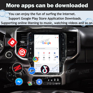 เครื่องเล่นมัลติมีเดียในรถยนต์ระบบ Android 13 ขนาด 128G สำหรับ Dodge RAM 1500 ปี 2019-2024 พร้อมจอภาพแนวตั้ง รองรับ Carplay ระบบนำทาง GPS และชุดควบคุมหลัก - Product Image 4