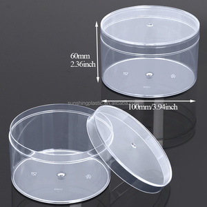 Boîte ronde transparente SUNSHING, boîte cadeau en plastique transparent, récipient en acrylique pour gâteaux, desserts, bonbons, emballage de boulangerie, rangement - Product Image 3