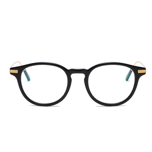 Vòng Chứng Khoán sẵn sàng Acetate kim loại kết hợp Eyewear tùy chỉnh Logo Đen redtortoise quang khung phụ nữ kính mắt Frames - Product Image 2