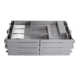 소녀를위한 현대 새로운 디자인 접는 귀걸이 보석 주최자 상자 3 층 보석 주최자 거실 접이식 주최자 - Product Image 5