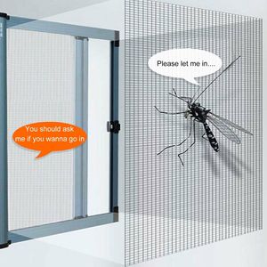 Malla para ventana de fibra de vidrio, malla mosquitera, rollo de pantalla para insectos, 16x16, color negro y gris - Product Image 6